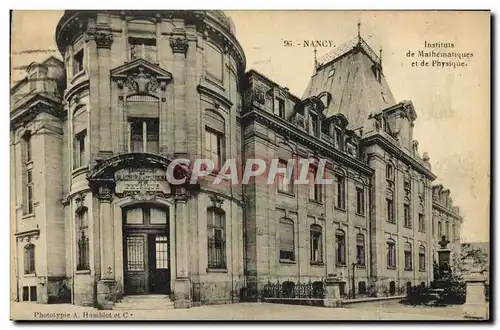 Cartes postales Nancy Instituts de Mathematiques et de Physique