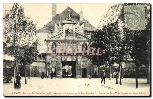 Cartes postales Nancy Porte de la citadelle