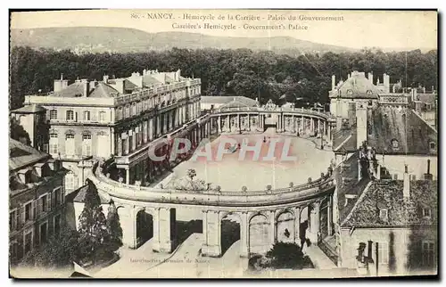 Cartes postales Nancy Hemicycle de la Carriere Palais du gouvernement