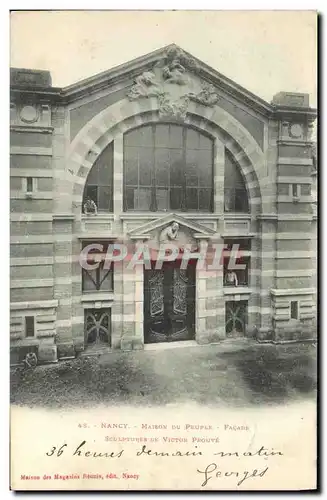 Cartes postales Nancy Maison du Peuple Facade