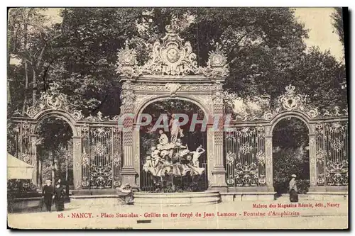 Ansichtskarte AK Nancy Place Stanislas Grilles en fer forge de Jean Lamour