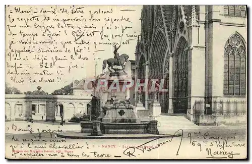 Cartes postales Nancy Statue de Rene II