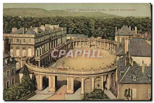 Cartes postales Nancy Hemicycle de la Carriere Palais du Gouvernement