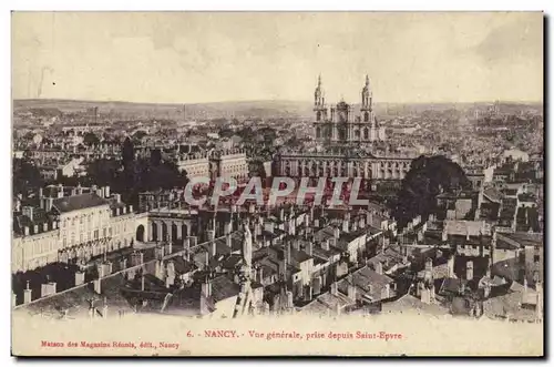 Cartes postales Nancy Vue Generale prise depuis Saint Epvre