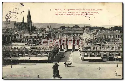 Cartes postales Nancy Vue Panoramique sur la Place de la Carriere