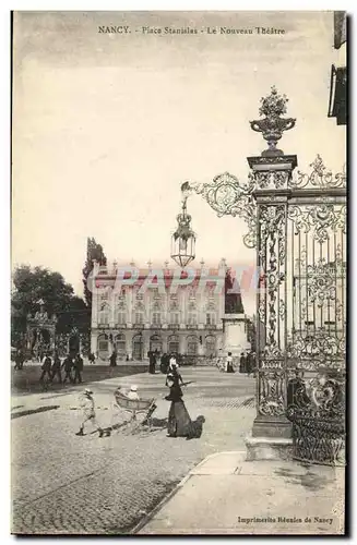 Cartes postales Nancy Place Stanislas Le Nouveau Theatre