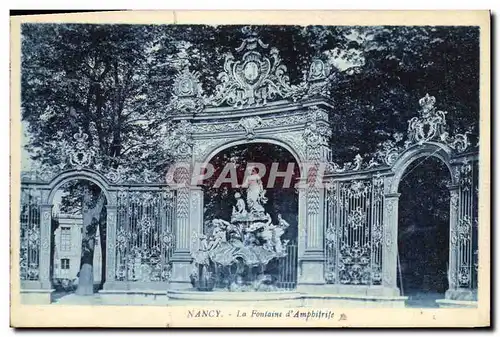 Cartes postales Nancy La Fontaine d Amphitrite