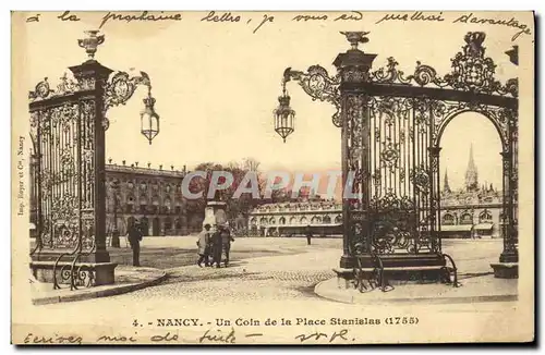 Cartes postales Nancy Un Coin de la Place Stanislas