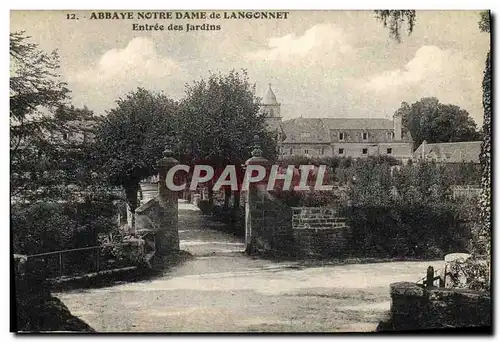 Ansichtskarte AK Abbaye Notre Dame de Langonnet Entree des Jardins