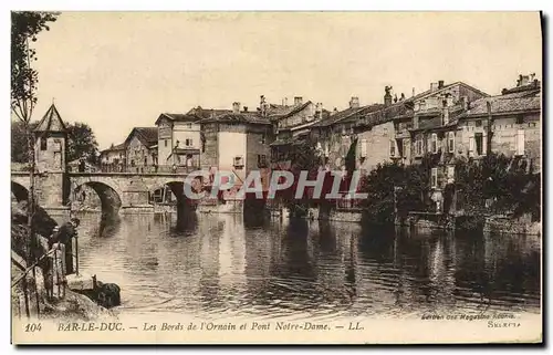 Ansichtskarte AK Bar le Duc Les Bords de l Ornain et Pont Notre Dame