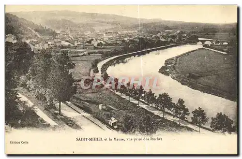 Ansichtskarte AK Saint Mihiel et le Meuse vue prise des Roches