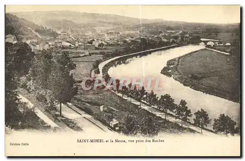 Cartes postales Saint Mihiel et le Meuse vue prise des Roches