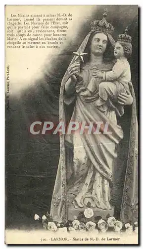 Cartes postales Larmor Statue du N D de Larmor Vierge et enfant