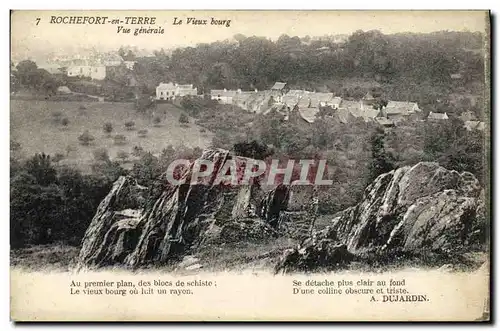 Cartes postales Rocherfort en Terre Le Vieux bourg Vue generale