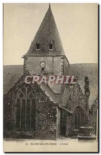 Ansichtskarte AK Rocherfort en Terre L Eglise