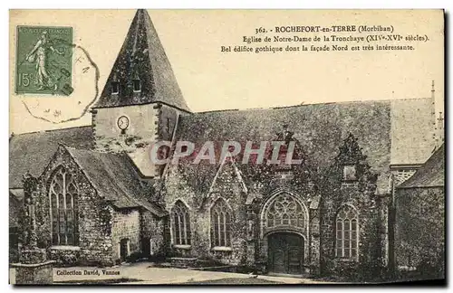 Cartes postales Rocherfort en Terre Eglise de Notre Dame de la Tronchaye