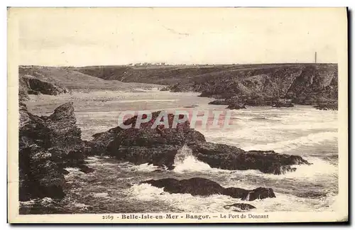 Ansichtskarte AK Belle Isle en Mer Bangor Le Port de Donnant