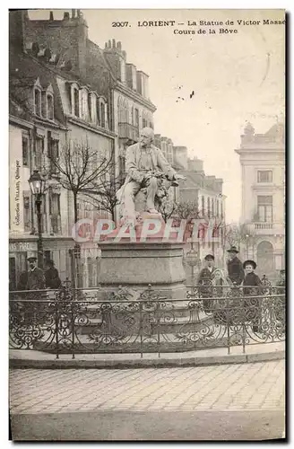 Cartes postales Lorient La Statue de Victor Masse Cours de la Bove