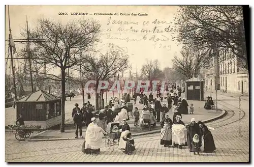 Cartes postales Lorient Promenade du Cours des Quais Femmes Enfants Nourrices
