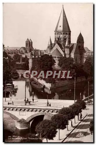 Cartes postales Metz La nouvelle Eglise Portestante