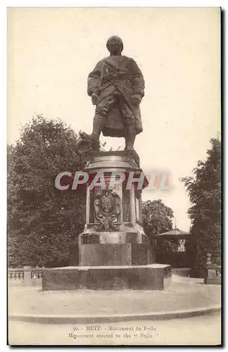 Cartes postales Metz Monument du Poilu Militaria