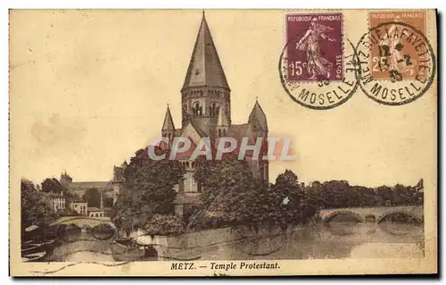 Cartes postales Metz Temple Protestant