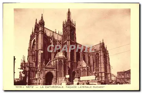 Ansichtskarte AK Metz La Cathedrale Facade Laterale Sud Est