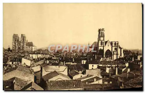 Ansichtskarte AK Toul Vue genreale La Cathedrale et l Eglise Saint Gengoult