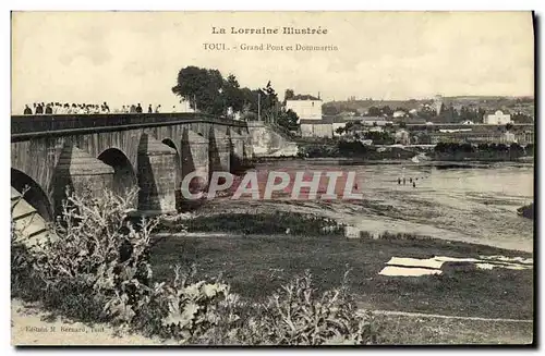 Cartes postales Toul Grand Pont et Dommartin