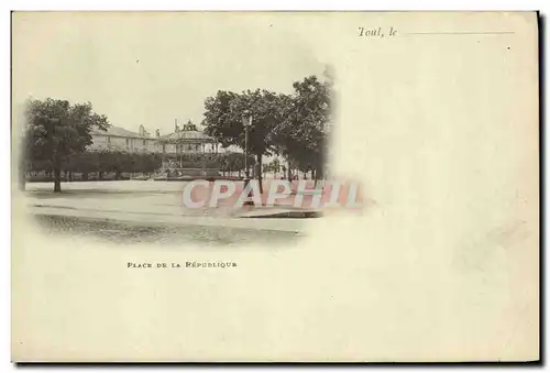 Ansichtskarte AK Toul La Place de La Republique Kiosque