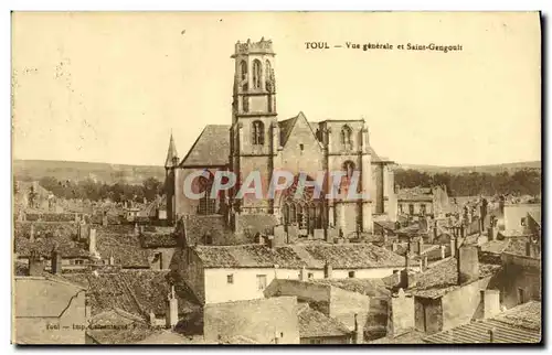 Cartes postales Toul Vue generale et Saint Gengoult