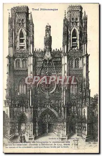 Cartes postales Toul Pittoresque Cathedrale