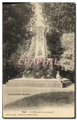 Cartes postales Toul Le Monument commemoratif Militaria