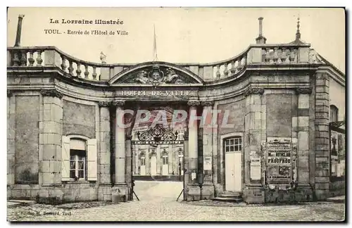 Cartes postales La Lorraine illustree Toul Entree de l Hotel de Ville