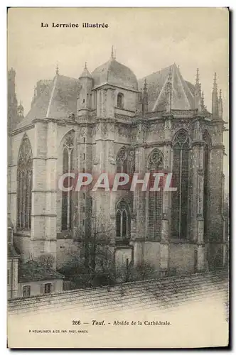 Cartes postales Toul Abside de la Cathedrale