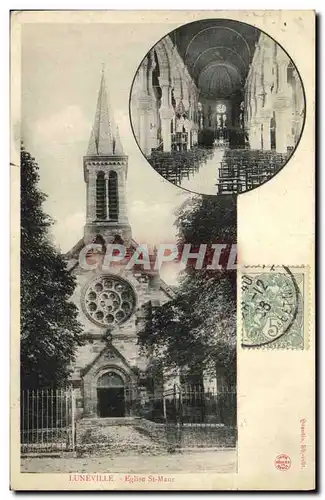 Cartes postales Luneville Eglise St Maur