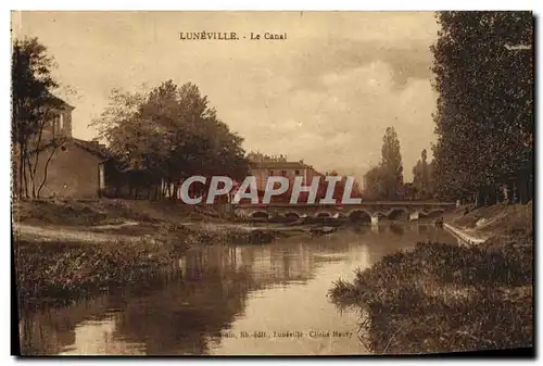 Cartes postales Luneville Le Canal