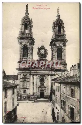 Ansichtskarte AK Luneville Eglise Saint Jacques