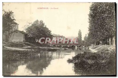 Cartes postales Luneville Le Canal