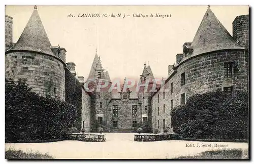 Ansichtskarte AK Lannion Chateau de Kergrist