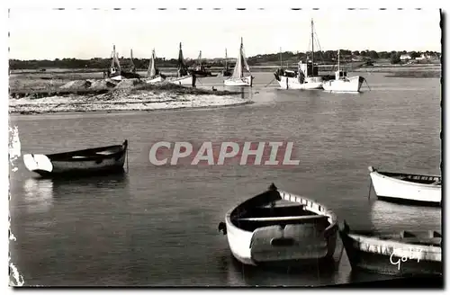 Moderne Karte Billiers Le Port de Penlan Bateaux