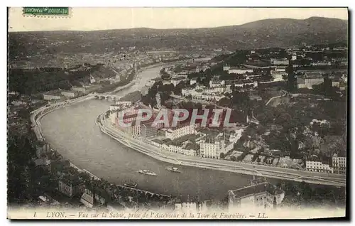 Cartes postales Lyon Vue sur la Saone