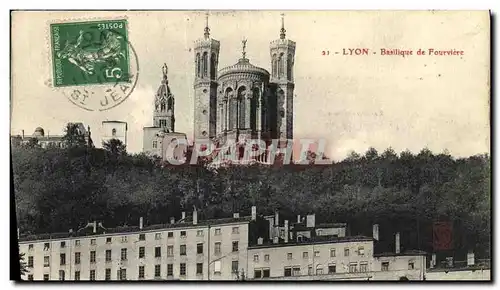 Cartes postales Lyon Basilique de Fourviere