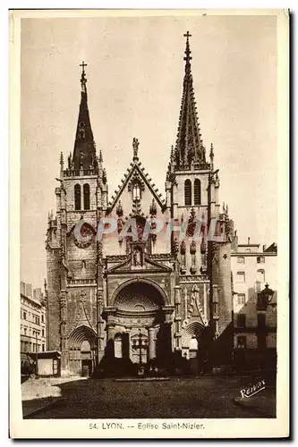 Ansichtskarte AK Lyon Eglise Saint Nizier