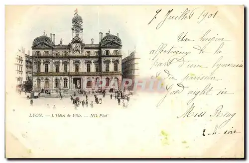 Cartes postales Lyon L Hotel de Ville