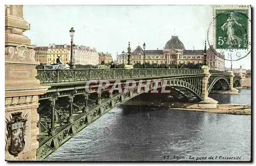 Cartes postales Lyon Le Pont de l Universite