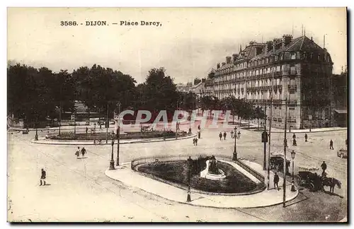 Cartes postales Dijon Place Darcy