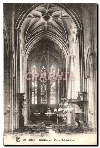 Cartes postales Dijon Interieur de l Eglise Saint Michel