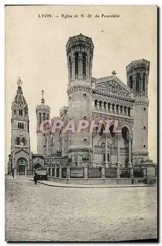 Cartes postales Lyon Eglise de N D de Fourviere