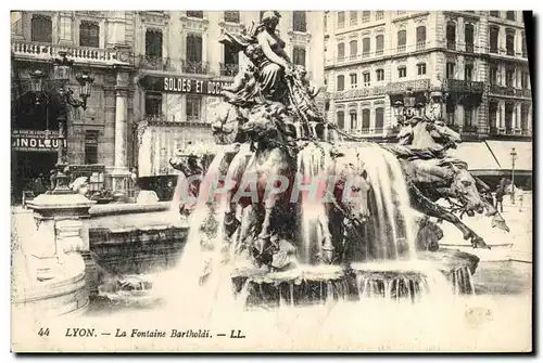 Ansichtskarte AK Lyon La Fontaine Bartholdi